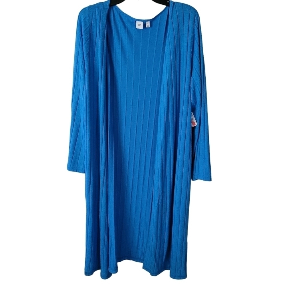 BP Ribbed Bright Blue Robe Size M - Picture 4 of 9